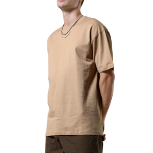 T-shirt Homme Premium 100% Coton Coupe Droite Épaules Tombantes Uni Luxe Léger Respirant Personnalisable avec Logo - Product Image 3