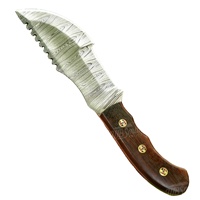 Cuchillo de Supervivencia Personalizado DIY con Hoja de Acero de Damasco, para Campismo y Camioneros, Soporte OEM, Herramienta Multifuncional para Exteriores