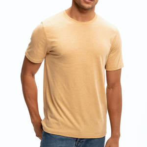 T-shirts pour hommes à manches courtes, coupe régulière, t-shirts d'été décontractés en coton pour hommes avec étiquette privée, t-shirt à col rond pour hommes - Product Image 3