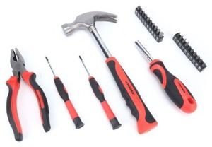 25-piece <b>hand</b> <b>tool</b> kit with hammer, pliers, precision screwdrivers and CRV Mader bits (52151) - Product Image 1