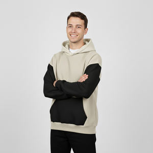 Ventes en gros de sweats à capuche en molleton pour hommes de haute qualité, écologiques, décontractés pour l'hiver, avec logo imprimé sur écran personnalisé, broderie et fermeture éclair - Product Image 3