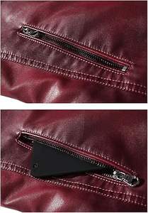 Chaqueta cortavientos de piel de oveja suave personalizada de alta calidad chaqueta de imitación de lona de calidad con cuello levantado impermeable al aire libre OEM - Product Image 4