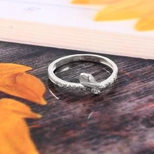 Anillo de Compromiso de Plata de Ley 925 para Mujer, Diseño de Capullo de Flor, Circonita Blanca, Estilo Clásico, Opciones de Chapado en Oro Rosa/Oro - Product Image 3