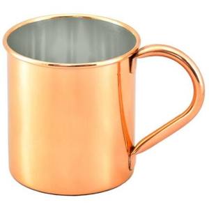 Taza de mula de Moscú de estilo americano de lujo hecha a mano 100% cobre puro mango de latón macizo características tapa de paja accesorio de Venta caliente - Product Image 5