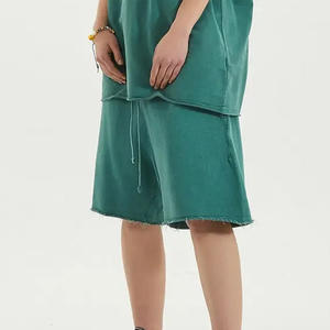 กางเกงขาสั้นผู้ชายผ้าลินิน/ผ้าฝ้ายวินเทจลำลองฤดูร้อนระบายอากาศเป็นมิตรกับสิ่งแวดล้อม - Product Image 4