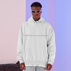 Sweat à capuche homme surdimensionné de marque populaire Logo personnalisé mode Streetwear impression 3D en relief conception vierge unie hiver XS taille ODM - Product Image 2
