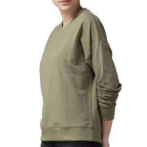 เสื้อมีฮู้ดลำลองสำหรับผู้หญิงเสื้อสเวตเชิ้ตระบายอากาศได้ดีนุ่มมีตัวเลือกโลโก้ที่กำหนดเองได้เสื้อสเวตเชิ้ตผู้หญิงซักด้วยกรดไม่เป็นคราบ - Product Image 2