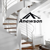 Kits d'escalier préfabriqués de conception intérieure et extérieure circulaire à dimension simple