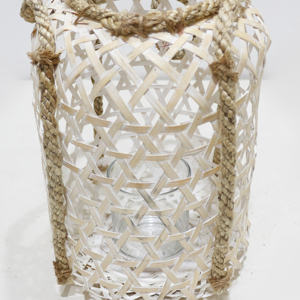 Artex Dong Thap Usine À La Main Marocaine En Osier Lanterne Rustique Boho Bougeoir pour Salon Jardin Décor - Product Image 3