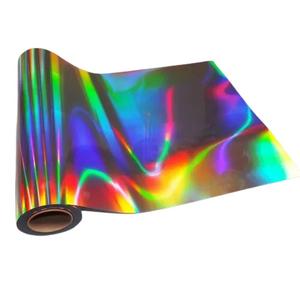 Película de Laminación Holográfica sin Costuras de Alta Calidad, Venta al por Mayor, Resistente a Desgarros, Envoltura que Cambia de Color para Empaque y Marca - Product Image 1