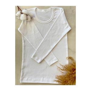 T-shirt da ragazza manica lunga Badi cotone 100% a coste