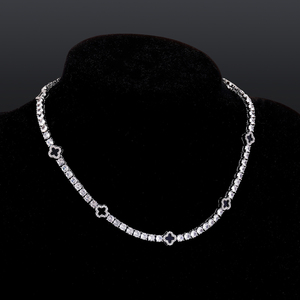 โซ่ฮิปฮอปที่ตัดได้อย่างยอดเยี่ยมทรงกลมเพชรโมอิสถูกสร้างขึ้นด้วยเงินสเตอร์ลิง925 - Product Image 1