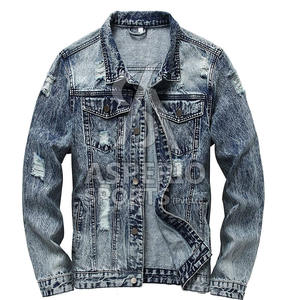 Veste en jean pour homme de style unique Veste en jean sur mesure Personnalisez votre propre logo Veste d'hiver pour homme à vendre - Product Image 1