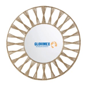 Hot Selling Product Jute Seagrass Bathroom Mirror Decor Mirrors Decoration Wall Customize Package <b>Makeup</b> <b>Vanity</b> Mirror - Product Image 1