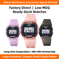 Montre-bracelet numérique LED SKMEI 2056, sport décontracté, résistante à l'eau 50 m, avec chronomètre, alarme, écran LCD et bracelet transparent
