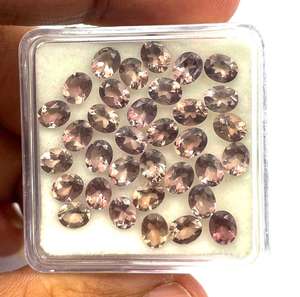 Scapolite naturelle coupe ovale pierre précieuse lâche 33 pièces 4*5 MM 10CT Scapolite naturelle pierres précieuses à facettes Scapolite pierre faisant des bijoux - Product Image 2