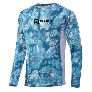 Camisa de pescado de manga larga transpirable de secado rápido con protección solar UPF50 + personalizada de alta calidad, Polo con estampado de sublimación de talla grande - Product Image 6