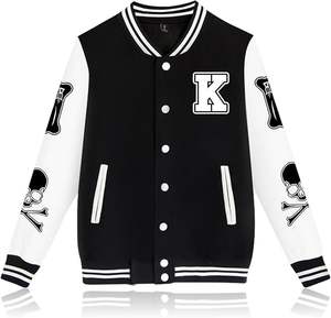 2025 New OEM 100% High Quality Varsity Baseball <b>Jackets</b> for <b>Men</b> Cotton Polyester Whole Sale Plain Bomber High Street Style - Product Image 4