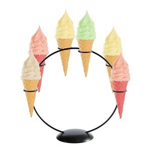 Metal Ice Cream Cone Rack Snack Display Bubble <b>Egg</b> Waffle Rack Metal Ice Cream Cone Holder at Cheap Price - Product Image 3