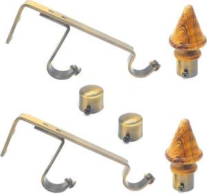 Luxurious Design Curtain <b>Finials</b> Curtain Accessories/Curtain Rod End Cap for Door & Window Available at Very Affordable Price - Product Image 3