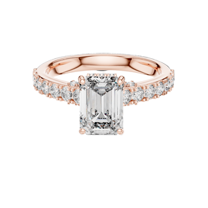 Bague en diamant de laboratoire taille émeraude 2,468 CT pour femme, VVS-VS EF CVD, or 18 carats, 14 carats, 10 carats et argent 925, or rose, or jaune, or blanc - Product Image 3