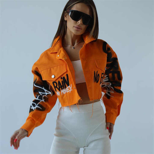 Vêtements de mode, vestes de haute qualité pour femmes, manteaux pour femmes, produit tendance, veste en jean à col rabattu pour femmes - Product Image 3