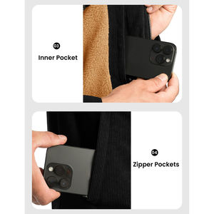 Wholesale Plain Baseball <b>Jackets</b> Zip Up Custom Logo Printed College <b>Black</b> Streetwear <b>Men's</b> <b>Jackets</b> Varsity <b>Jacket</b> For <b>Men</b> - Product Image 2