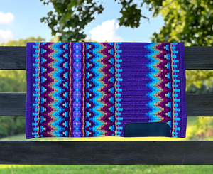 Couverture de selle occidentale en laine de haute qualité pour chevaux conçue pour l'équilibre, la durabilité et le confort pendant la conduite - Product Image 1