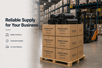 Sacs poubelles en PE sur mesure, fournis directement par l'usine, support OEM/ODM, pour supermarchés, différentes tailles pour importateurs en gros