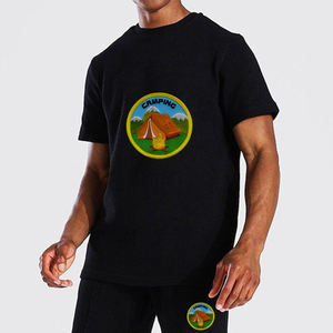 Ensemble décontracté d'été pour hommes, respirant, séchage rapide, 100 % coton, avec broderie de logo personnalisée, le plus vendu - Product Image 5