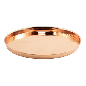 Gran oferta, bandeja de servicio de Metal de estaño ovalada grande decorativa personalizada, diseño de café Irregular, uso doméstico, vidrio de madera, función de impresión ROHS - Product Image 1