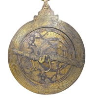 Astrolabe en laiton antique de style arabe, calendrier arabe, astrolabe en laiton vintage, calendrier persan, plaques gravées, prix bas