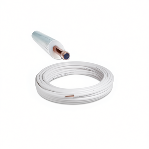 Rollo de 20 m de Tubería de Cobre Aislada y Recubierta de 1/4 para Aire Acondicionado - Product Image 2