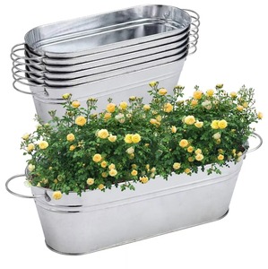 Grande Bordure Extérieure Longs Maisons Extérieures Rectangulaires Lit de Plantes à Fleurs Abreuvoir Pot Boîte Pot à Fleurs - Product Image 3