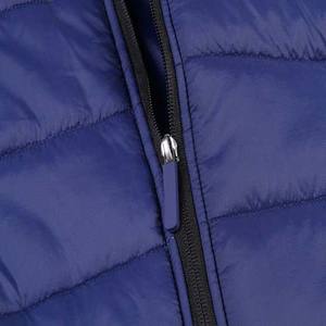 2024 hommes hiver Stand doudoune Logo personnalisé respirant imperméable toile capuche haute rue Style fermeture à glissière poche laine - Product Image 6