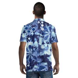 Sublimation personnalisée pour hommes à séchage rapide imprimée pour tissu tricoté polo avec col brodé pour le golf et le tennis - Product Image 5