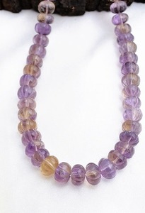 ลูกปัดพลอยรูปแตงโมแกะสลักด้วยมือผลิตจากอินเดียสำหรับเครื่องประดับที่สง่างาม - Product Image 5