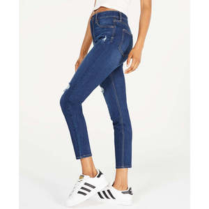 Jeans Skinny da Donna a Vita Alta, Stile Vintage, Blu Misura 9, in Denim Elasticizzato Traspirante Lavabile, Modello Celebrity Pink - Product Image 3