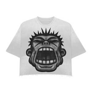 Camiseta de manga corta de algodón 100% pesado personalizada de lujo de alta calidad para hombre, camiseta cuadrada de gran tamaño con cuello redondo y estampado OEM - Product Image 4