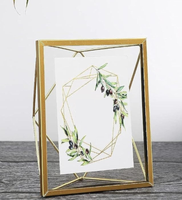 Cadre photo artisanal pour décoration de table, cadre photo en métal doré, cadre photo de qualité supérieure pour photos mémorables