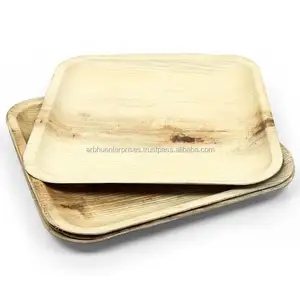 Amazon Best Seller Disposable Bamboo Plates | Areca Palm Leaf Plates | Eco Friendly Dinnerware & Tableware