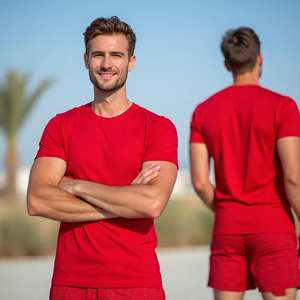 Sportswear <b>Jogging</b> Tee Shirt Shorts Set Men Summer Sleeveless Tee Shorts Sets Men High Quality Beach Wear Shorts Two Piece - Product Image 4