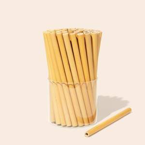 Pailles en bambou écologiques naturelles Pailles à boire en bambou graver le logo au laser avec un bon prix du Vietnam - Product Image 2