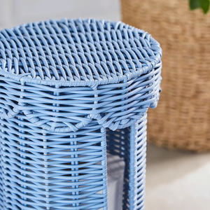 Panier de rangement pour papier toilette en rotin tissé à la main, organisateur vertical pour salle de bain, pour la maison, l'hôtel, le restaurant, la villa, l'hébergement - Product Image 4