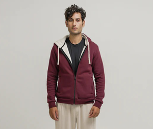 OEM <b>Men</b> <b>Sherpa</b> <b>fleece</b> Lined <b>Men's</b> Customizable Zipper Hoodie Draw String Hoodie for <b>Men</b> Side Pockets Casual winter streetwear - Product Image 4