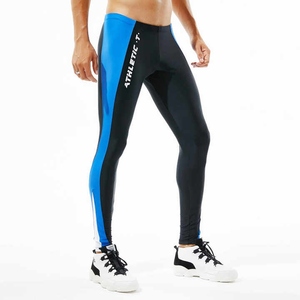 Vente en gros de leggings de compression à séchage rapide pour hommes pantalons de sport colorés en spandex pour le fitness et le sport - Product Image 2