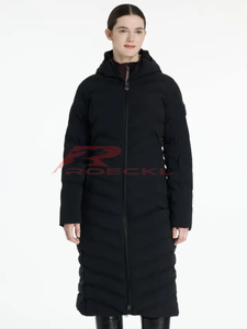 Abrigo largo de equitación de alta elasticidad para mujer, venta al por mayor, secado rápido, absorción de humedad, textura suave, corte ergonómico, competición ecuestre - Product Image 4