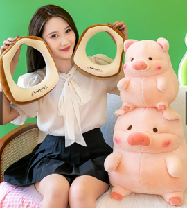 Jouet en peluche mignon LuLu Toast Pig, un cadeau chaud et élégant - Product Image 4