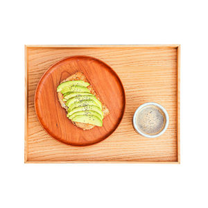 Plateau de service en bois fait à la main, restaurants, maison, hôtel, cuisine, table, vaisselle, décoration de table et service de nourriture - Product Image 1