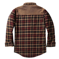 Blouson Bomber Vintage en Toile à Carreaux pour Homme, Coupe Ample, Doublure Sherpa, Imperméable, Écologique, Respirant, Manteau d'Hiver Chaud à Fermeture Éclair